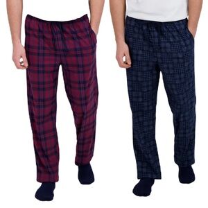 Nautica Plaid Lounge Pants Set in Red and Blue Men’s Sleepwear XXL